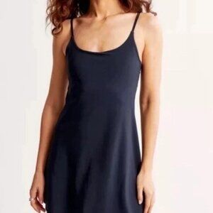 Abercrombie & Fitch Navy Blue Traveler Mini Dress Built In Shorts Small